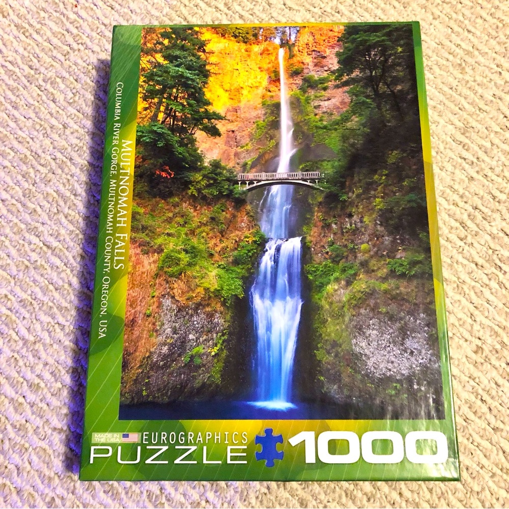 New Eurographics puzzle 1000 pieces waterfall Multnomah Falls